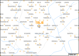 map of Talié