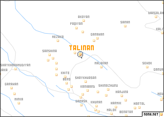 map of Tālinān