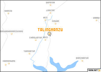 map of Talingmanzu