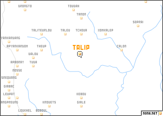 map of Talip