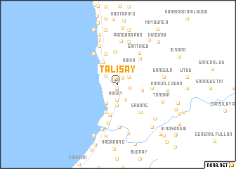 map of Talisay