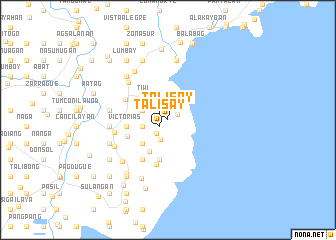 map of Talisay