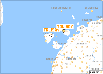 map of Talisay