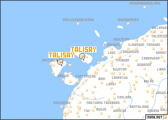 map of Talisay