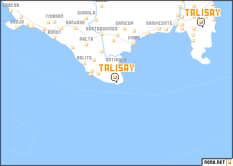 map of Talisay