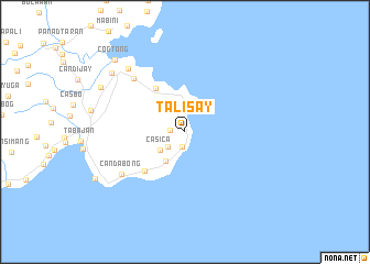 map of Talisay