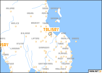 map of Talisay