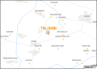 map of Talishbi