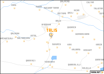 map of Talış