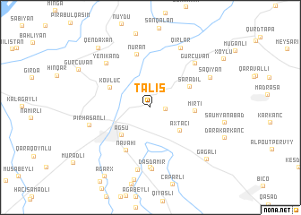 map of Talış