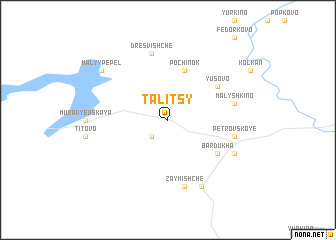 map of Talitsy