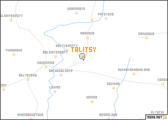 map of Talitsy