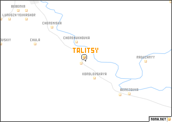 map of Talitsy