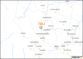 map of Ţāli‘