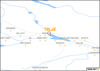 map of Tälje