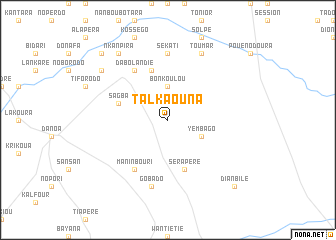 map of Talkaouna
