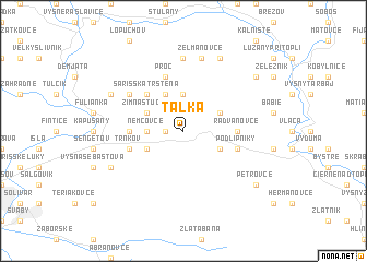 map of Taľka