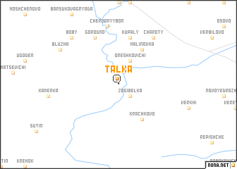 map of Talʼka