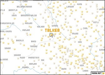 map of Talkea