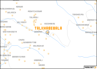 map of Talkhāb-e Bālā