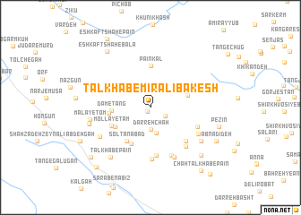 map of Talkhāb-e Mīr ‘Alī Bakesh