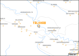 map of Talkhāb