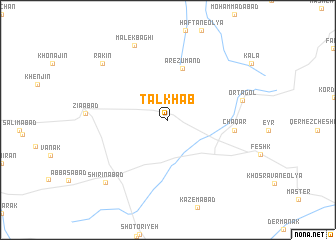 map of Talkhāb