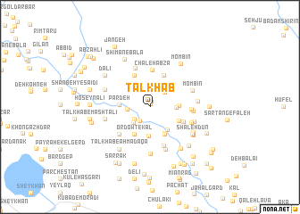 map of Talkhāb