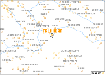 map of Talkhdān