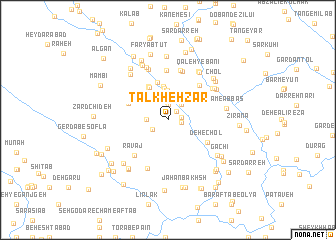 map of Talkhehzār