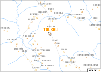 map of Talkhū