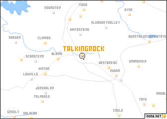 map of Talking Rock