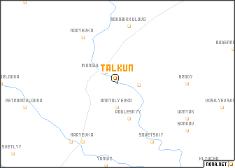 map of Talkun