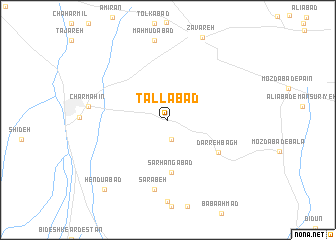 map of Tallābād