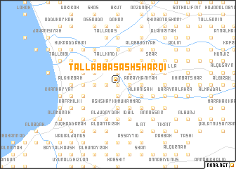 map of Tall ‘Abbās ash Sharqī