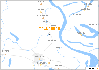 map of Talla Bena