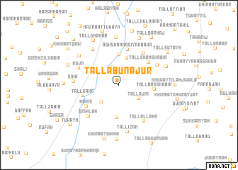 map of Tall Abū Nājūr