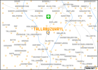 map of Tall Abū Zuwayl