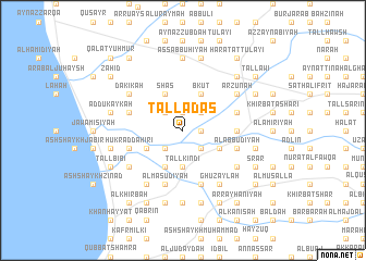 map of Tall ‘Adas