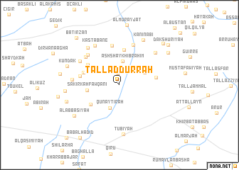 map of Tall ad Durrah