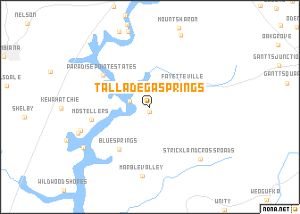 map of Talladega Springs