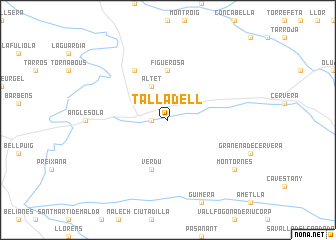 map of Talladell