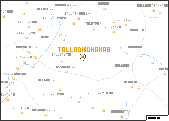 map of Tall adh Dhahab