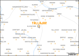 map of Tall ‘Ajār