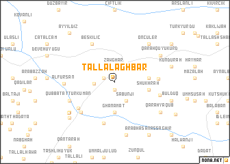 map of Tall al Aghbar