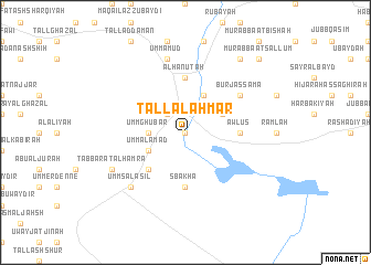 map of Tall al Aḩmar