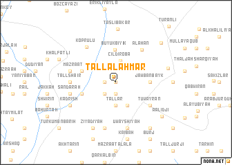 map of Tall al Aḩmar