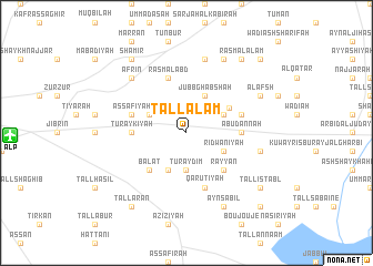map of Tall ‘Alam