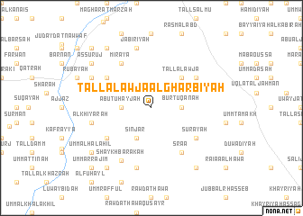 map of Tall al ‘Awjāʼ al Gharbīyah