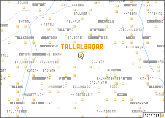 map of Tall al Baqar